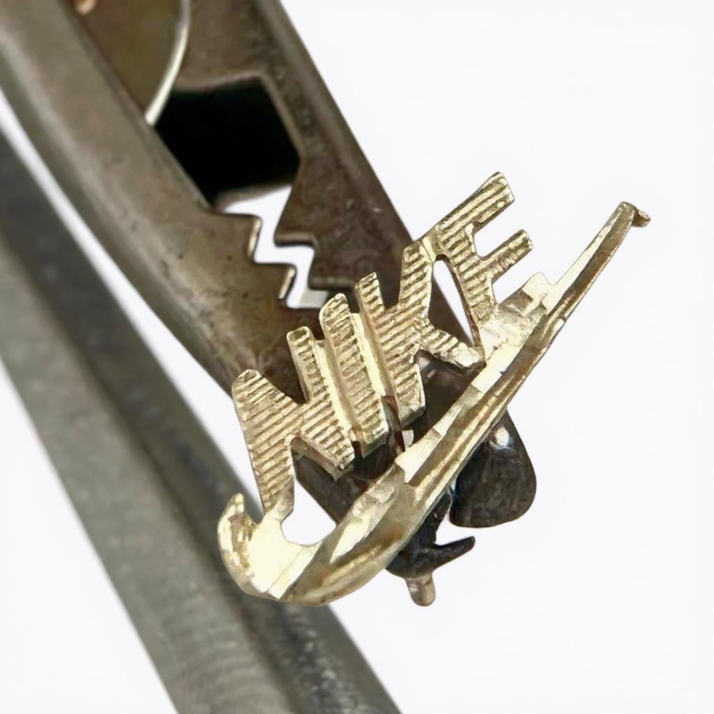 Vintage 14K Gold Nike Earring Stud